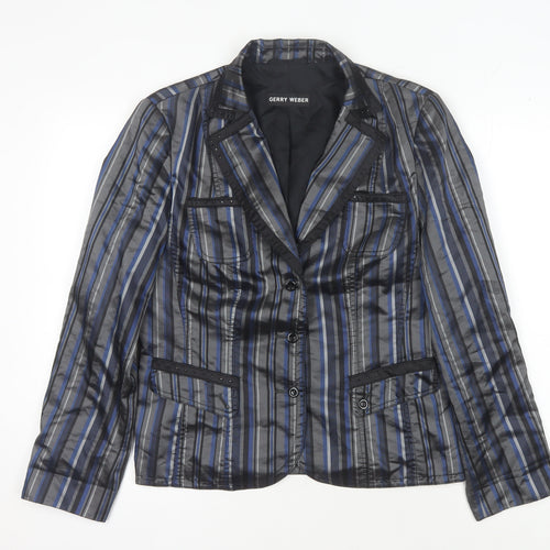 Gerry Weber Women's Multicoloured Size 12 Striped Blazer