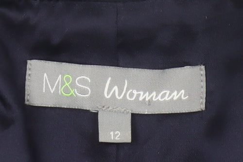 Marks and Spencer Blue Women's Blazer, Size 12, Slim Fit