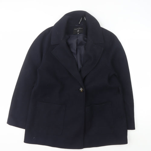 Dorothy Perkins Women's Black Mid-Length Coat Size 14