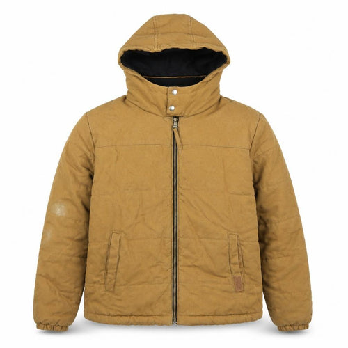 Bass Creek Men's Brown Puffer Jacket Size M Hooded