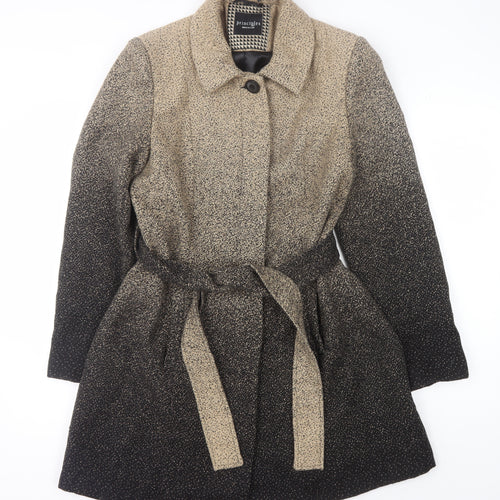 Principles Women’s Beige Mid-Length Belted Coat Size 14