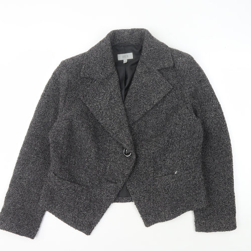 Marks & Spencer Grey Jacket, Women's, Size 16, Button Accent