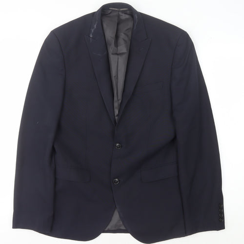 Next Men's Blue Blazer, Size 38R, Formal Jacket