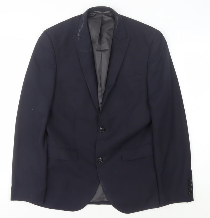 Next Men's Blue Blazer, Size 38R, Formal Jacket
