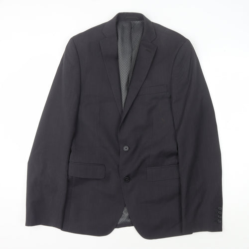 Giorgio Men's Black Wool Blazer, Size 37, Formal Jacket