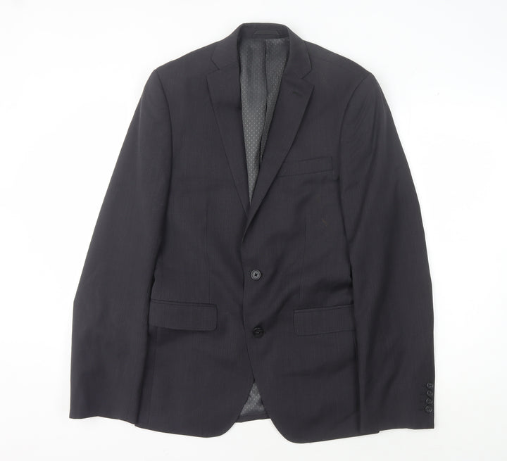 Giorgio Men's Black Wool Blazer, Size 37, Formal Jacket