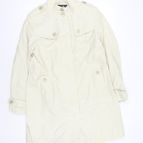 Wallis Women's Ivory Trench Coat Size 16