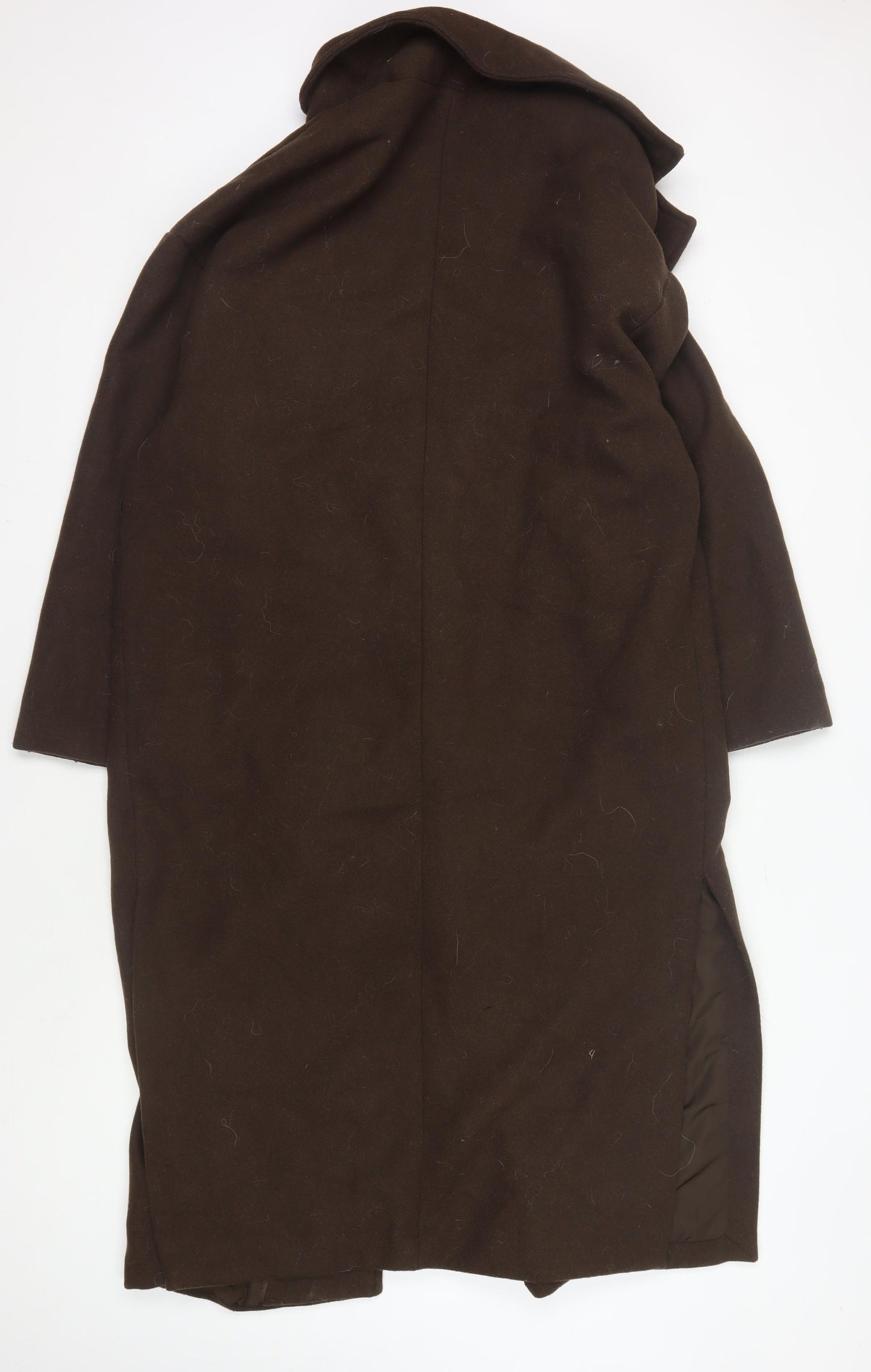Bershka Men's Brown Long Coat Size L