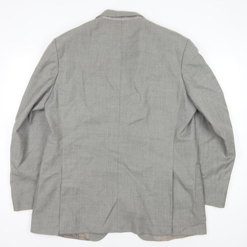 St Michael Men's Grey Wool Blazer, Size 44, Formal