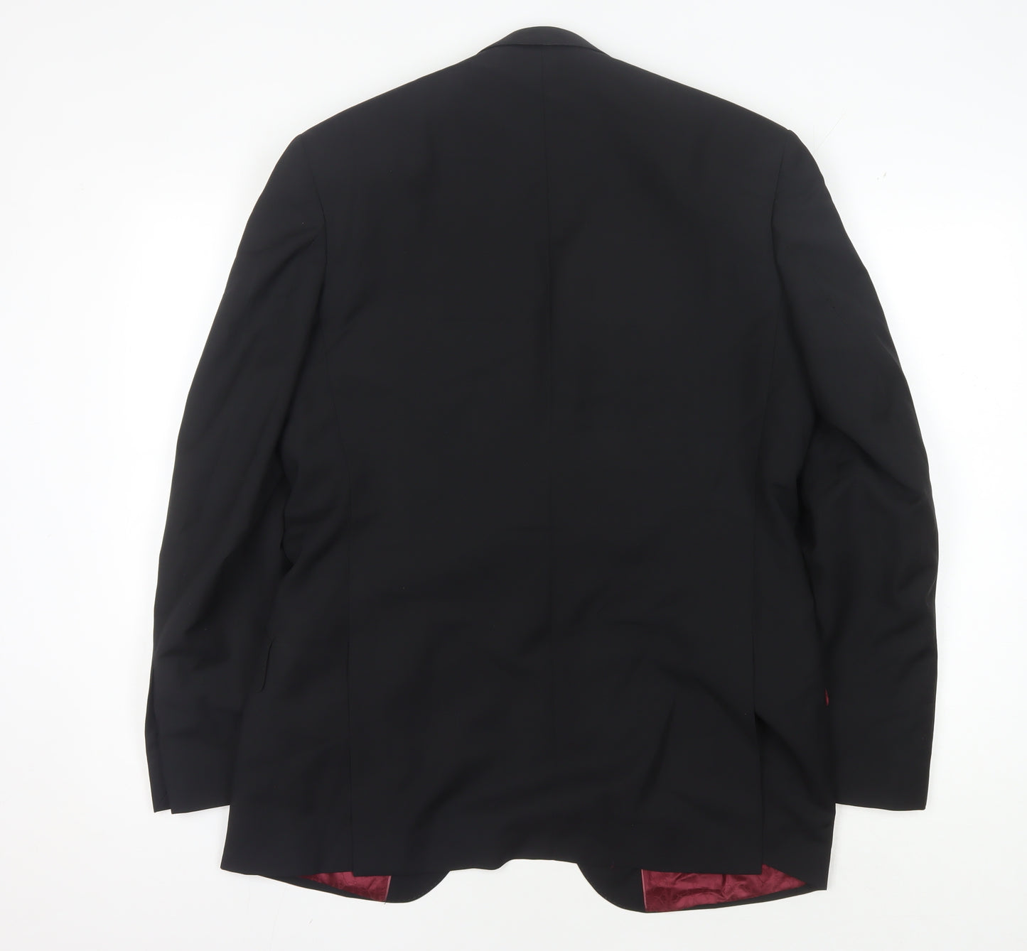Alexandre Savile Row Men's Black Wool Blazer, Size 40R