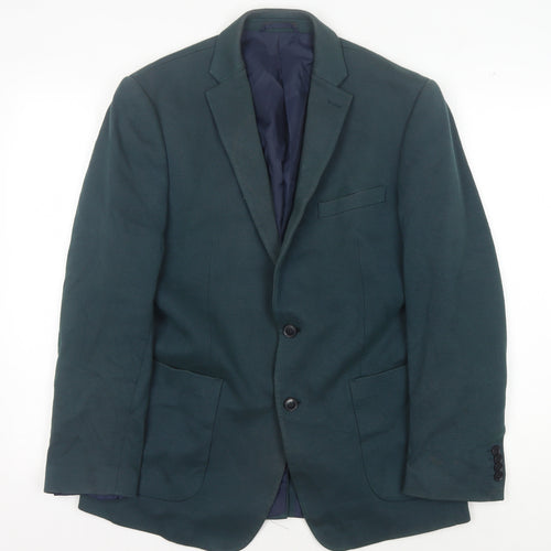 Marks and Spencer Men's Green Blazer, Size 40 Regular