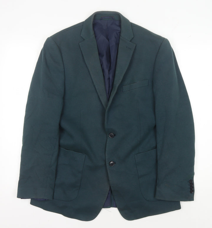 Marks and Spencer Men's Green Blazer, Size 40 Regular