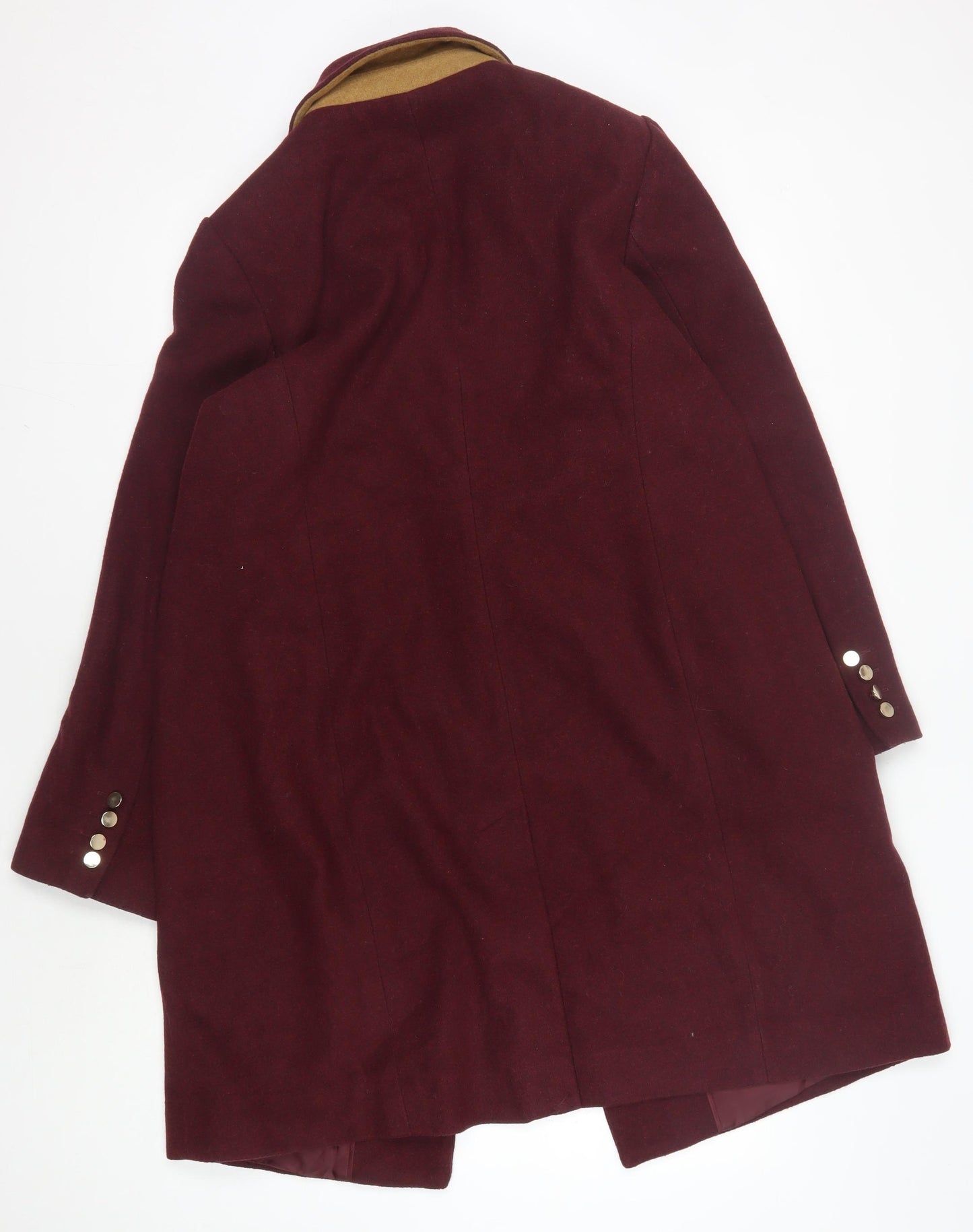 Oasis Women's Red Wool Blazer Size 16 Winter Jacket