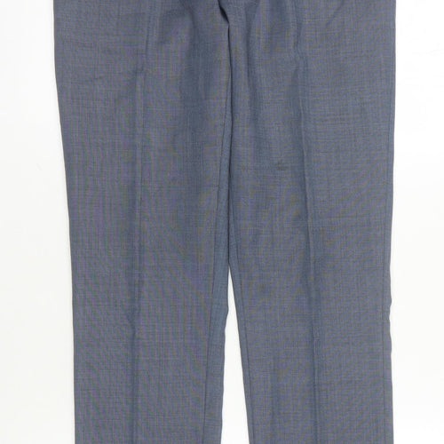 Next Men's Grey Dress Trousers, 30 in, Formal, Lined, New