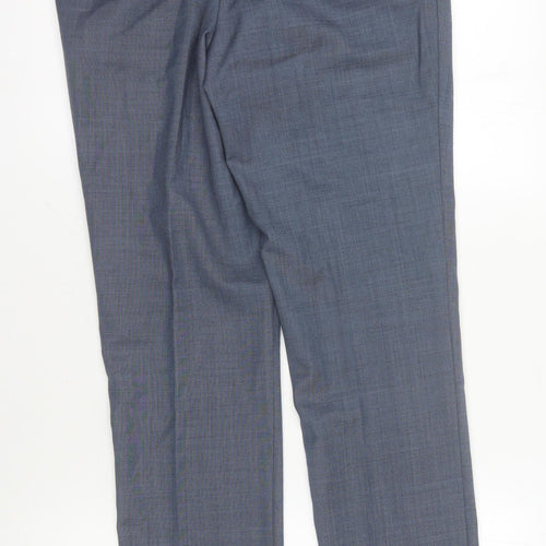 Next Men's Grey Dress Trousers, 30 in, Formal, Lined, New