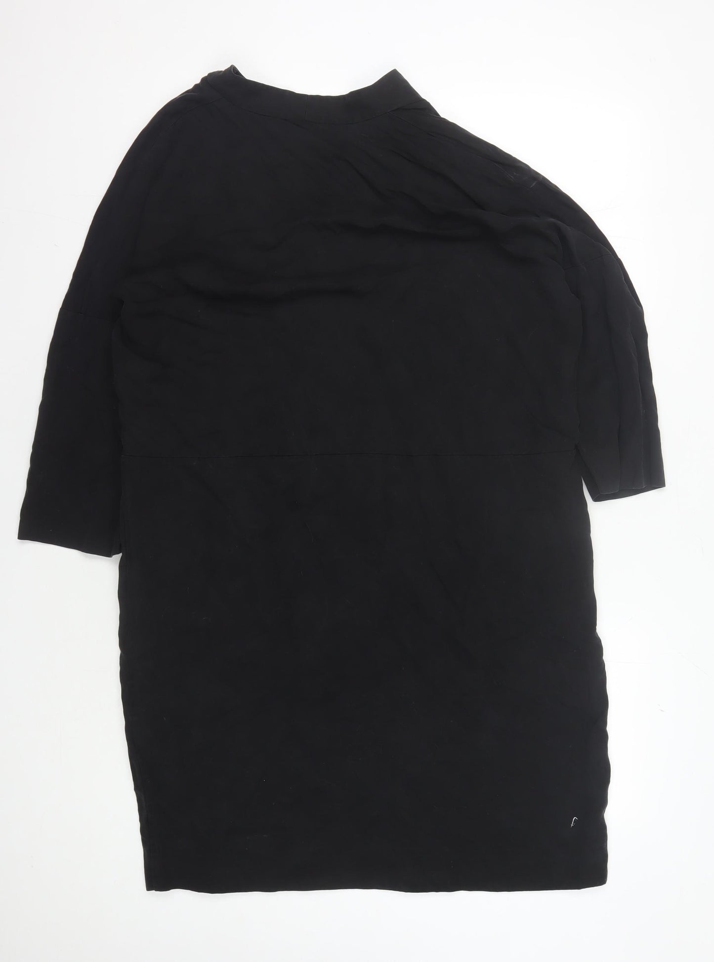 COS Black Lyocell Dress, Size 14, Women's