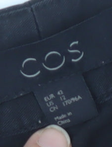 COS Black Lyocell Dress, Size 14, Women's