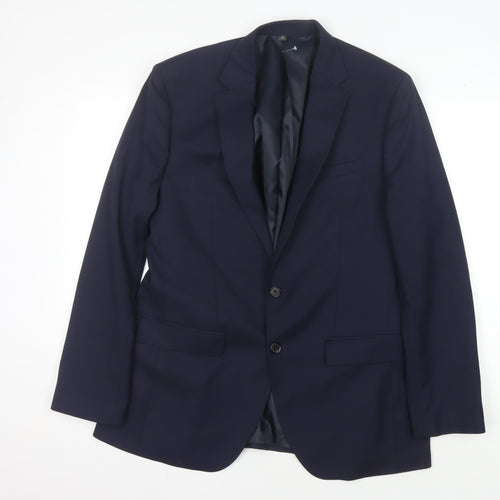 Marks and Spencer Men's Blue Blazer 42 Regular Fit