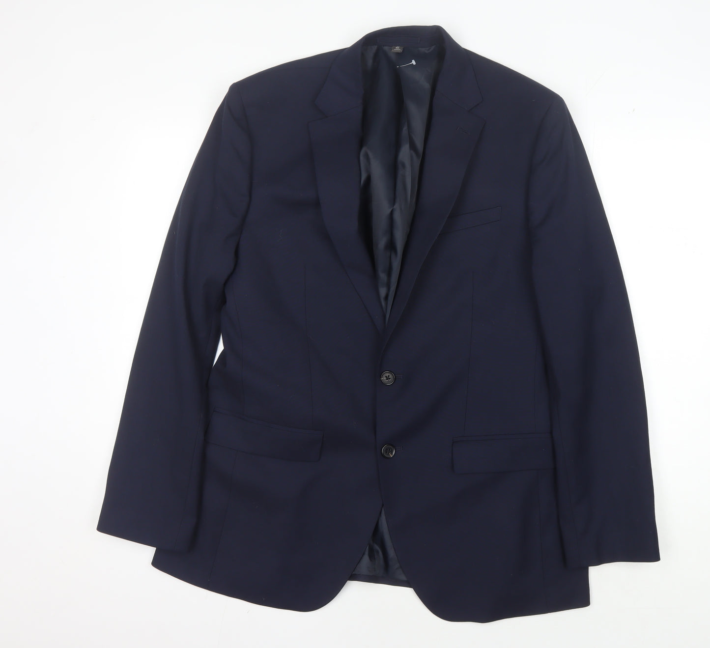 Marks and Spencer Men's Blue Blazer 42 Regular Fit