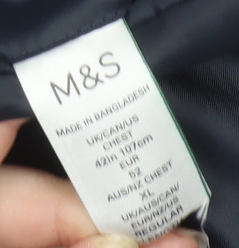 Marks and Spencer Men's Blue Blazer 42 Regular Fit
