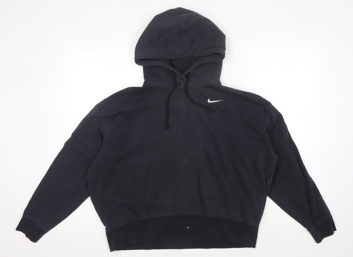 Nike Men's Black Medium Pullover Hoodie with Logo