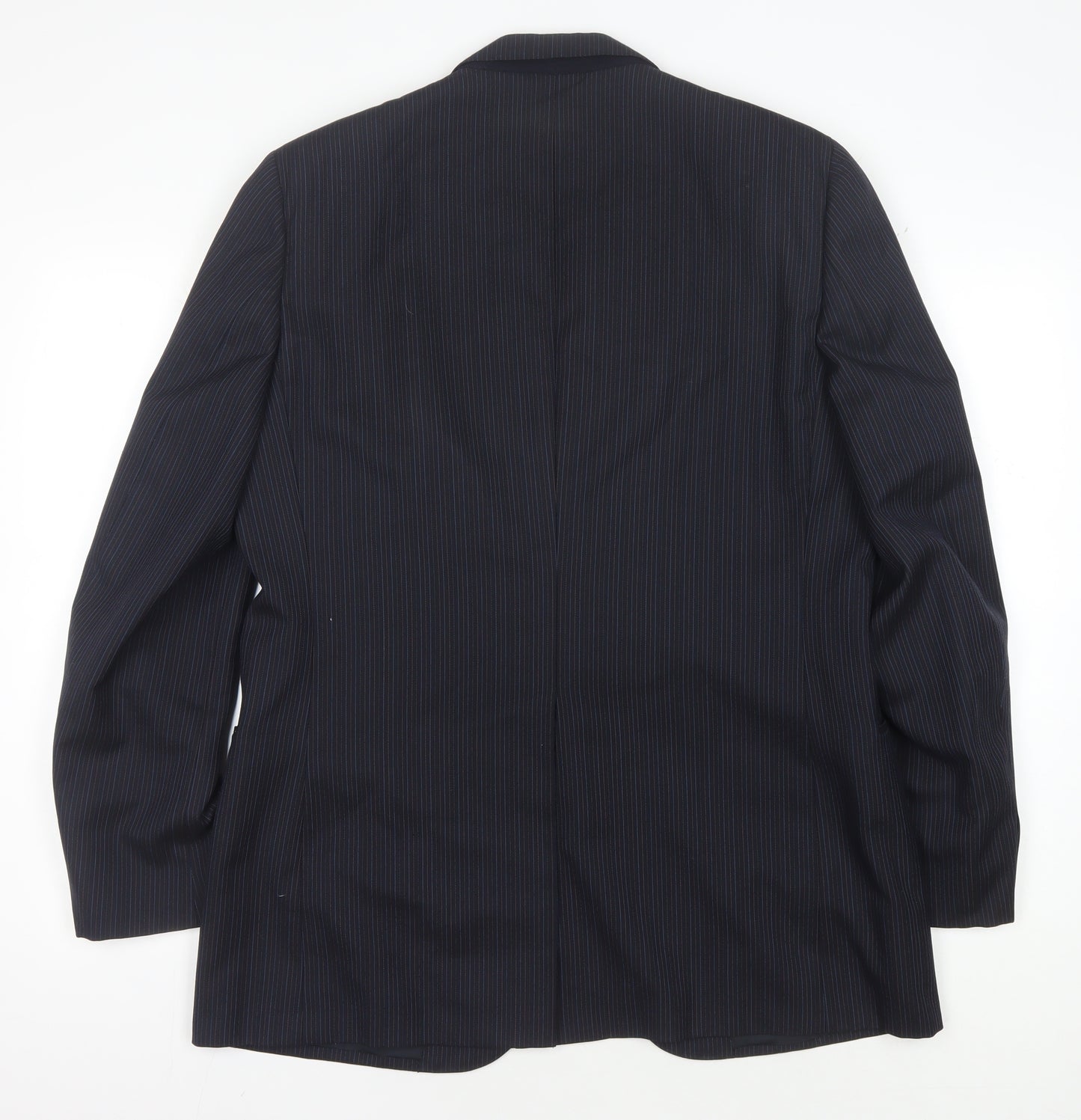 Austin Reed Men's Blue Striped Blazer, 42R, Wool