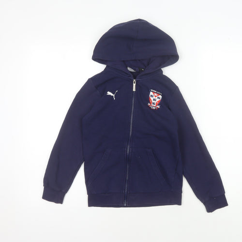 Puma Boys Blue Track Jacket 9-10 Yrs Football Activewear