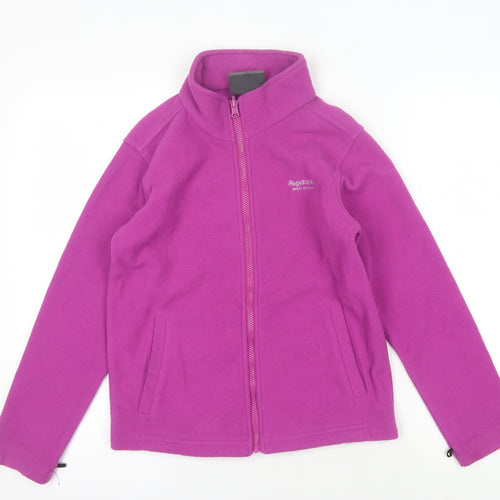 Regatta Girls Pink Fleece Full Zip Sweatshirt UK 11