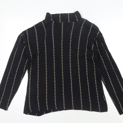 Trespass Women's Black Polka Dot Pullover Sweatshirt M