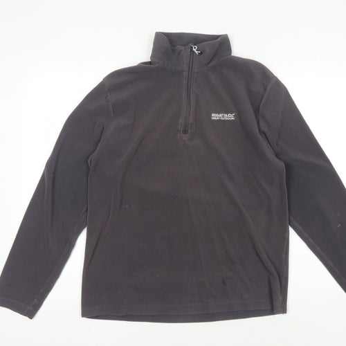 Regatta Men's Black Fleece Pullover Sweatshirt L