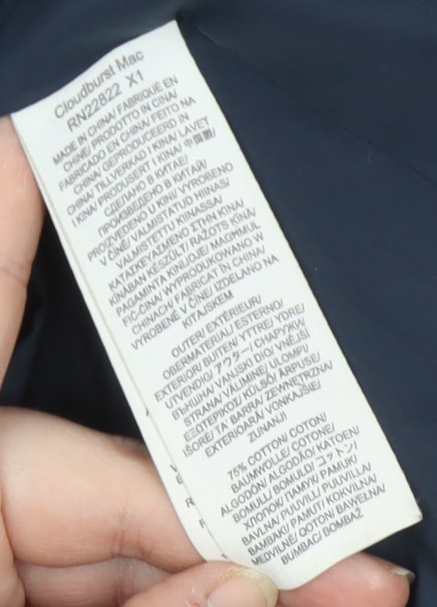 Seasalt Cornwall Women's Blue Hooded Rain Coat Size 24