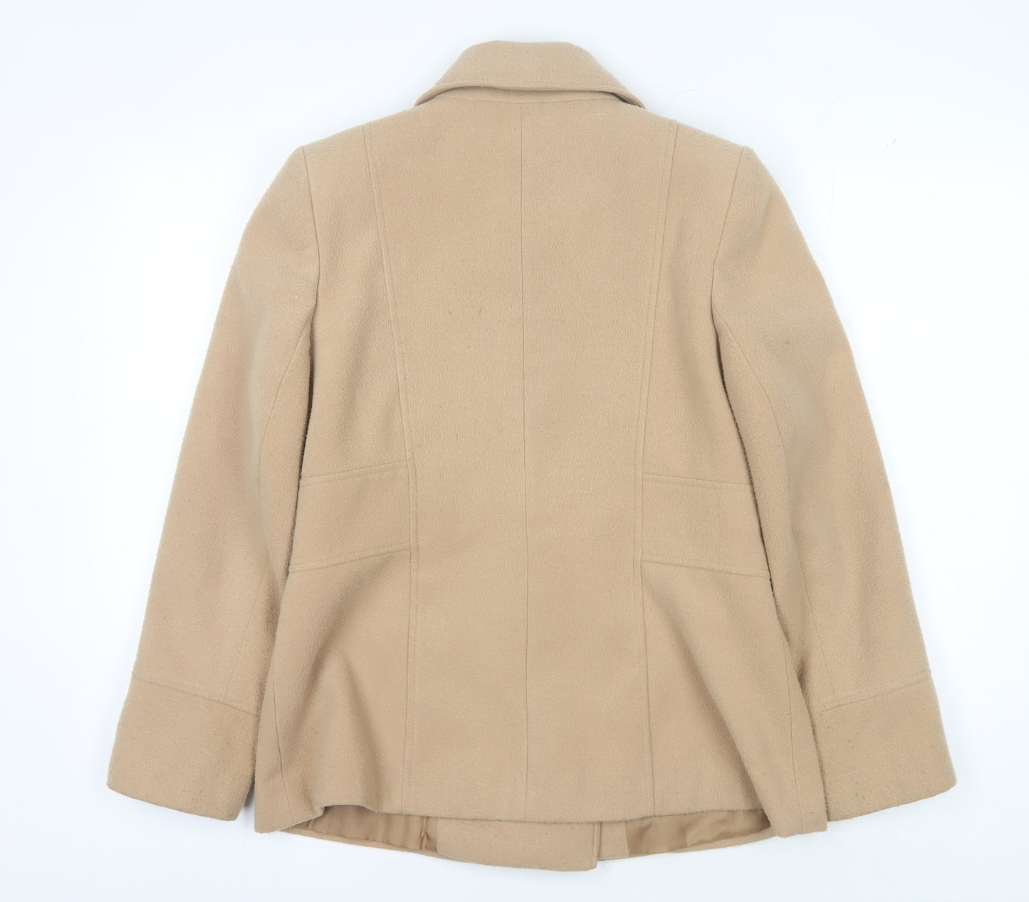 Isle Beige Women's Pea Coat - Size 12 Classic Style