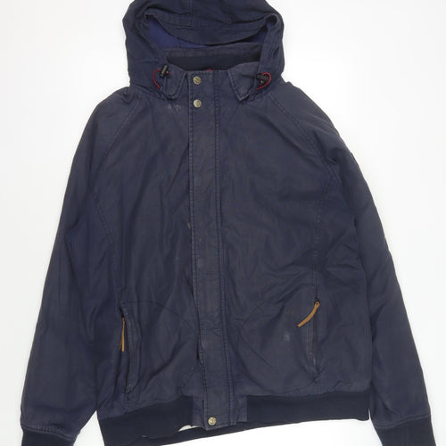 Fat Face Men's Blue Hooded Jacket XL Casual