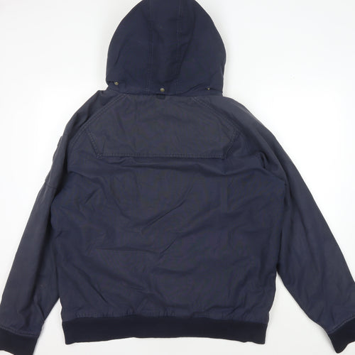 Fat Face Men's Blue Hooded Jacket XL Casual