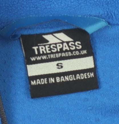 Trespass Men's Blue Fleece 1/4 Zip Sweatshirt Size S