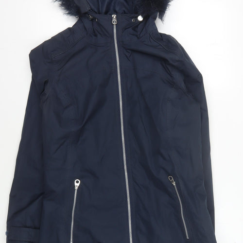 Regatta Women's Blue Waterproof Parka Coat Size 10