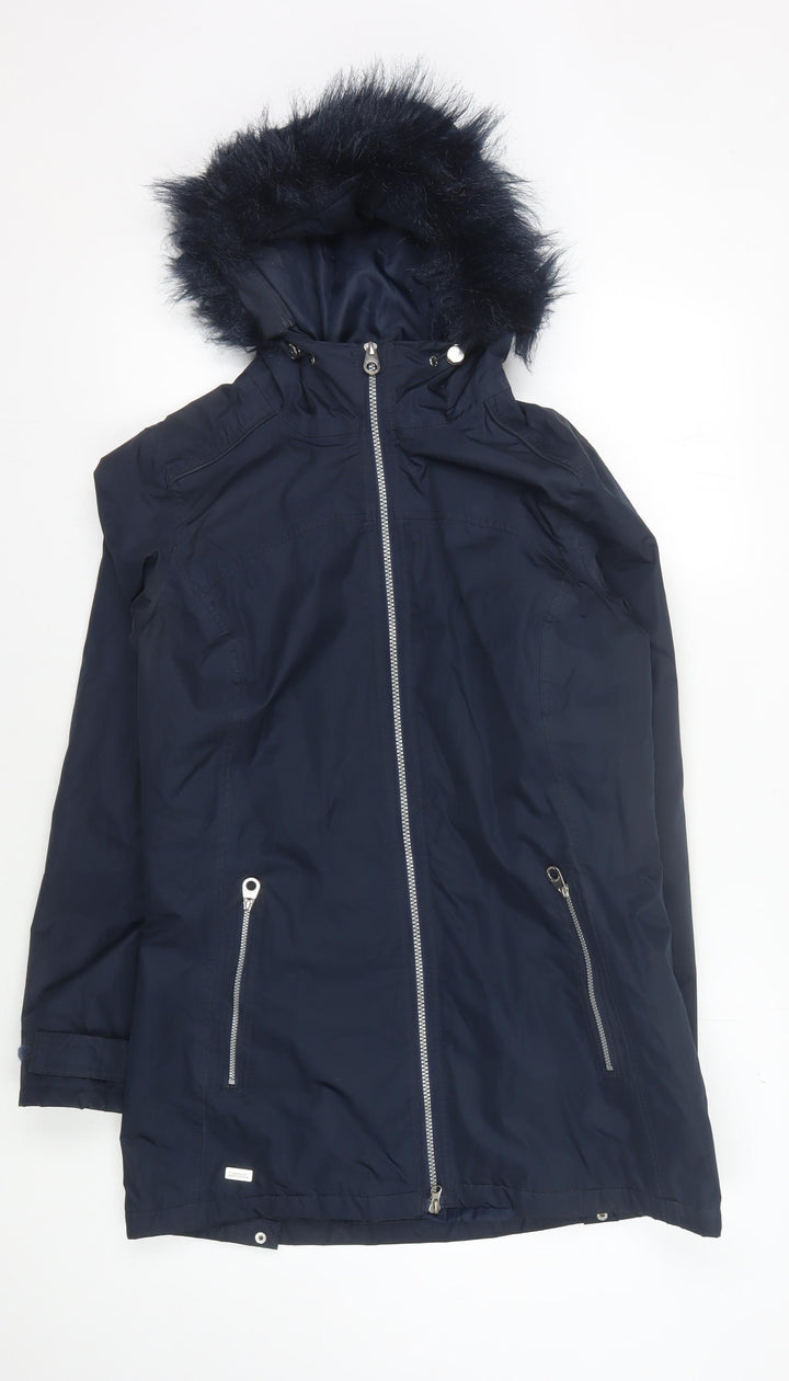Regatta Women's Blue Waterproof Parka Coat Size 10