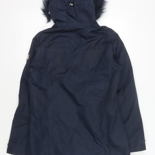 Regatta Women's Blue Waterproof Parka Coat Size 10