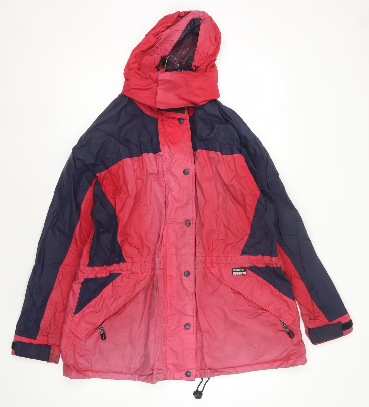Eleven Women's Red Blue Windbreaker Jacket Size 14