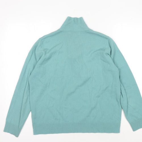 Honor Millburn Women's Blue High Neck Pullover Jumper Size 18-20