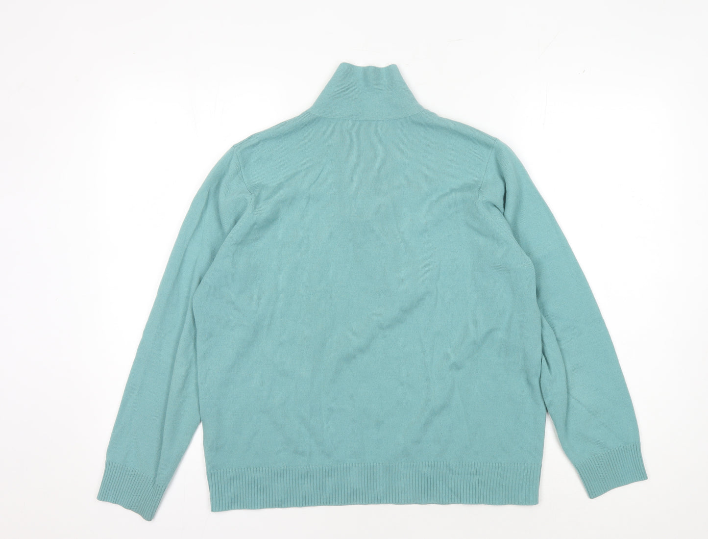Honor Millburn Women's Blue High Neck Pullover Jumper Size 18-20