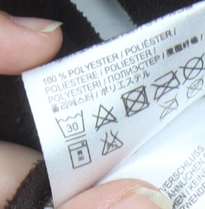 Jack Wolfskin Men's Brown Fleece Half-Zip Sweatshirt M