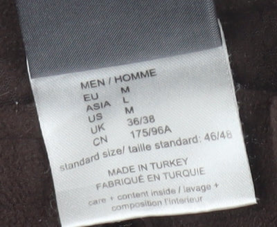 Jack Wolfskin Men's Brown Fleece Half-Zip Sweatshirt M