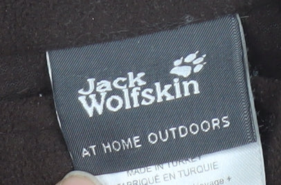 Jack Wolfskin Men's Brown Fleece Half-Zip Sweatshirt M