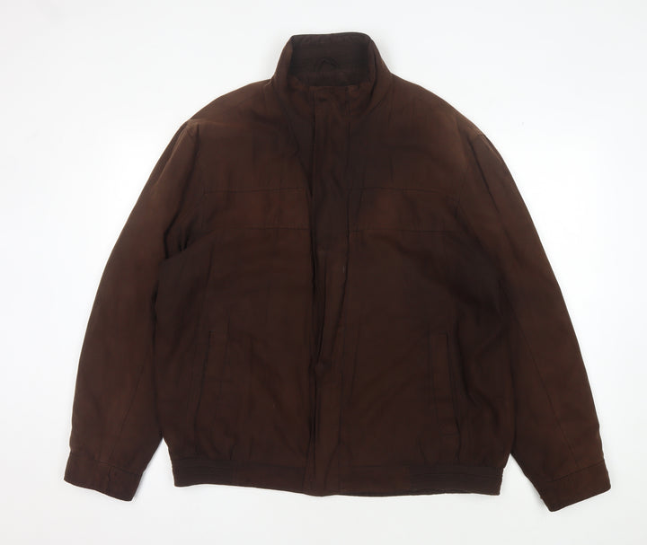 Thomas Nash Men's Brown Jacket L Stand-Up Collar