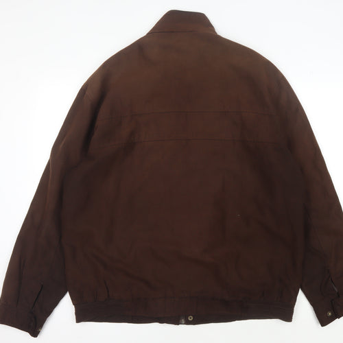 Thomas Nash Men's Brown Jacket L Stand-Up Collar