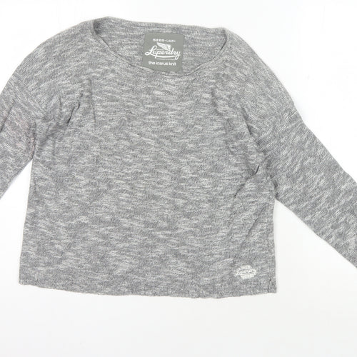 Luperdry Women's Grey XS Cotton Knit Jumper