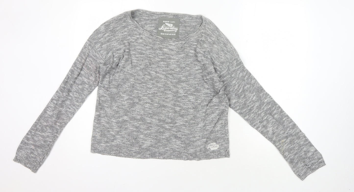 Luperdry Women's Grey XS Cotton Knit Jumper