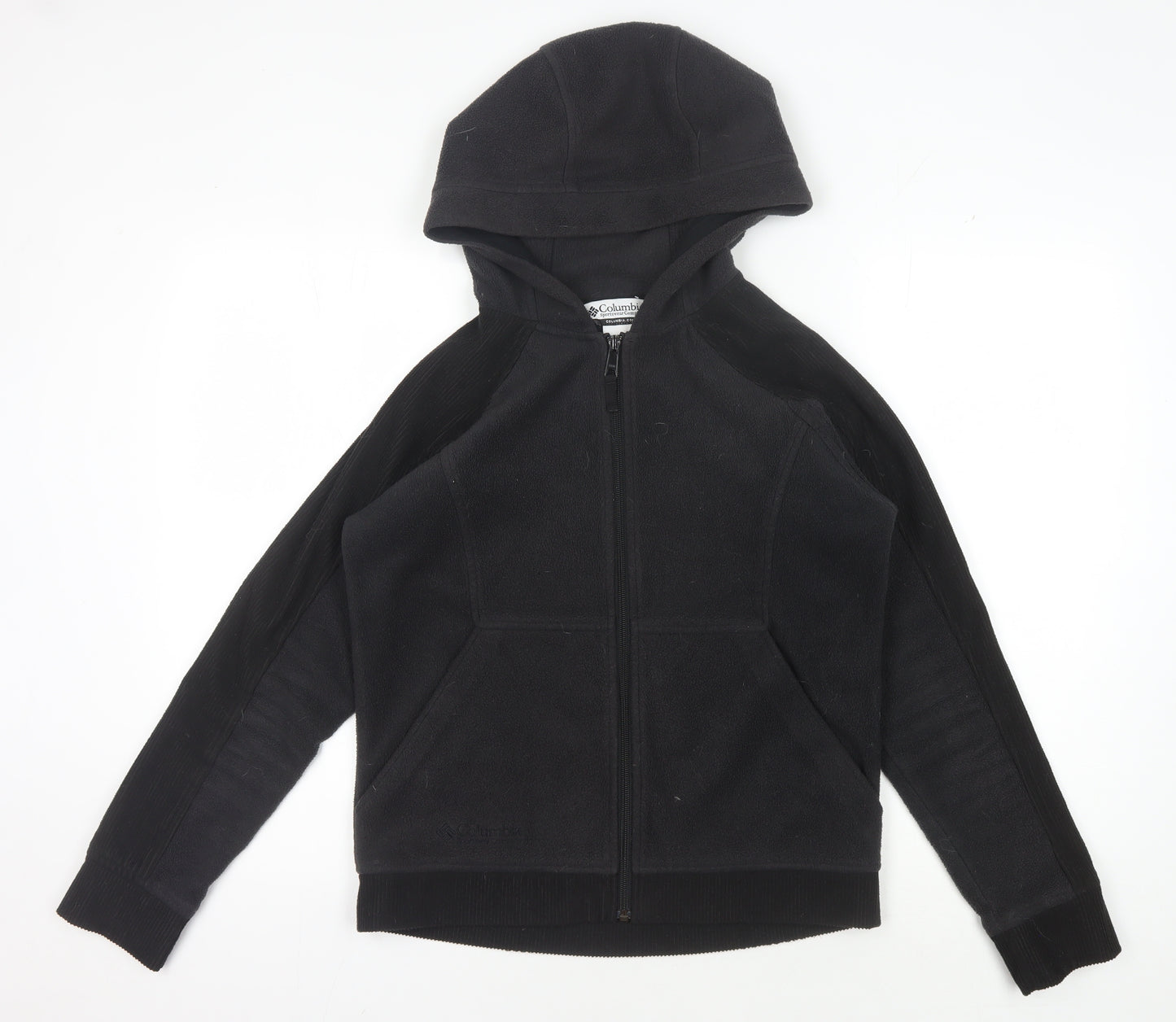 Columbia Women's Black Fleece Jacket M Hooded