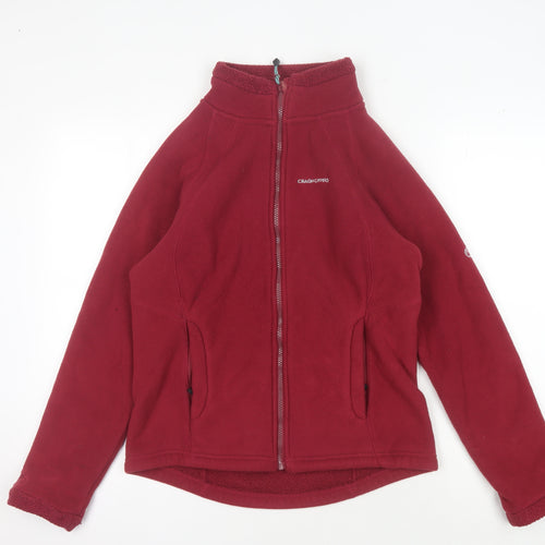 Craghoppers Women's Red Fleece Jacket Size 10